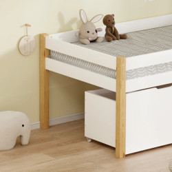 Pat Tempo Kondela Juna 90x200 (Oak/White) Thumb