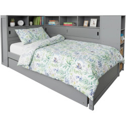 Кровать Tempo Kondela Lendon с выдвижной кроватью 90x200 (Grey) Thumb