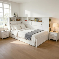 Кровать Tempo Kondela Lendon с выдвижной кроватью 90x200 (White)