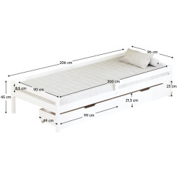 Pat Tempo Kondela Mix New 90x200 (White) Thumb