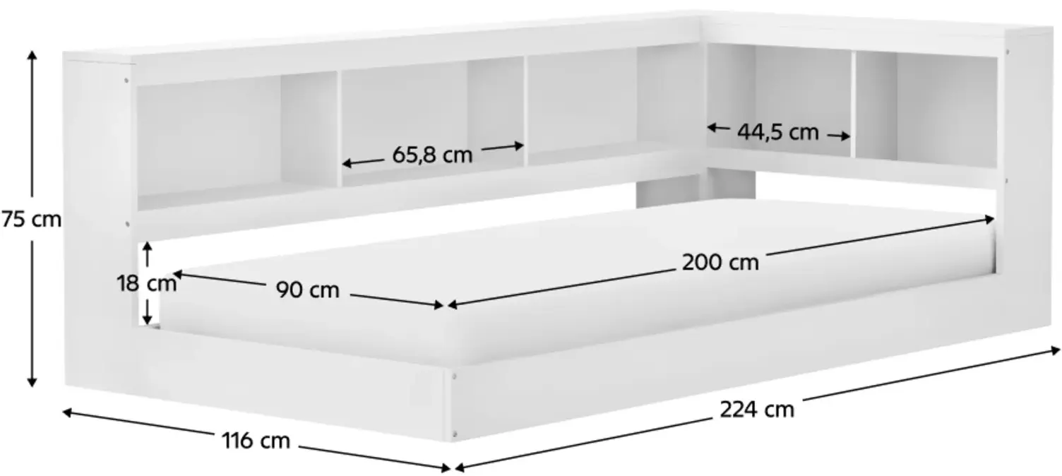 Pat Tempo Kondela Tosia 90x200 (White) - 5