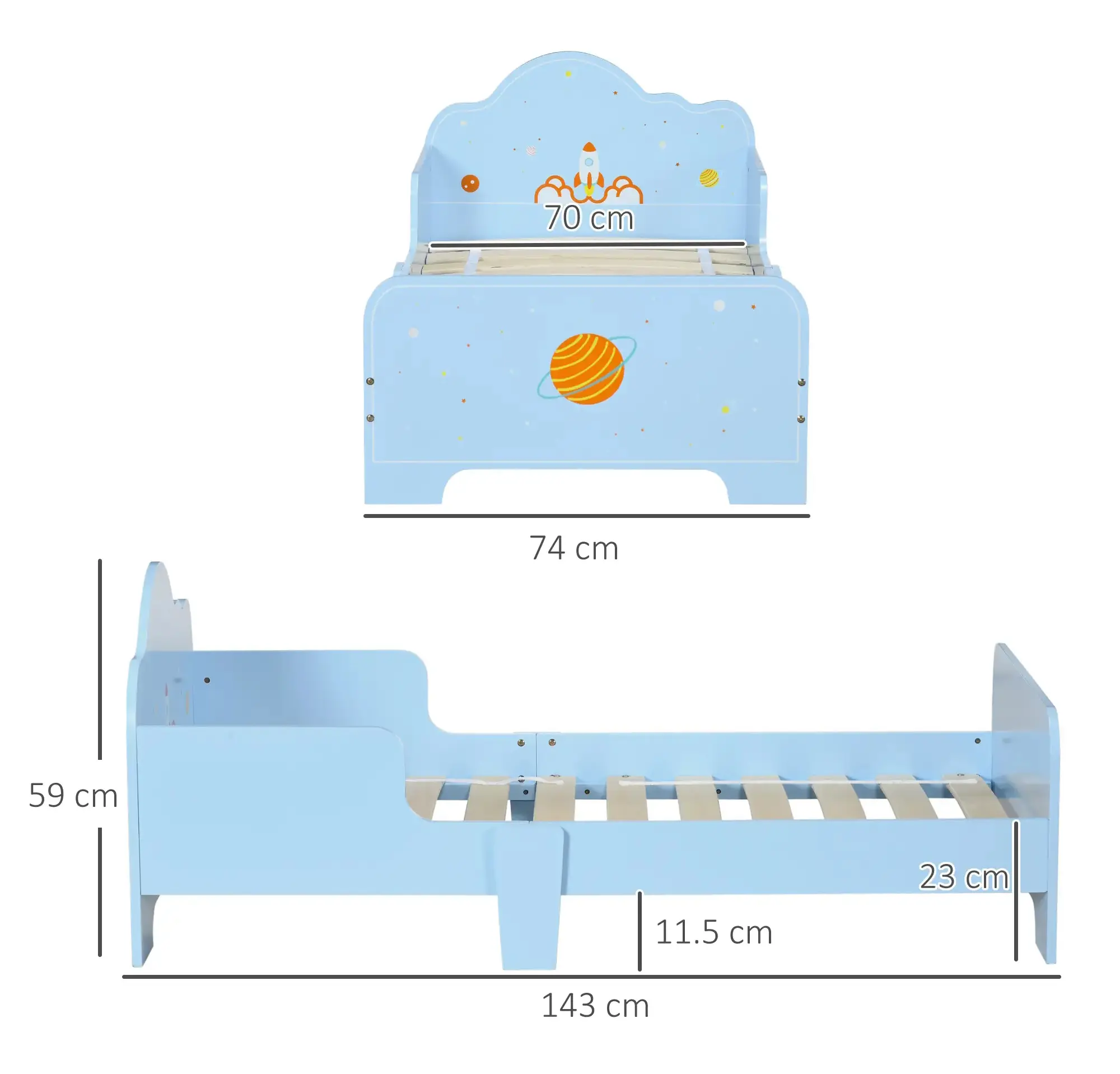 Детская кровать Zonekiz 313-003V00BU (Light Blue) - 3