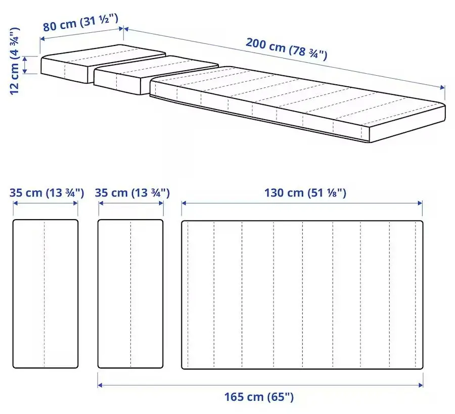 Saltea Ikea Innerlig 80x200 (Alb)