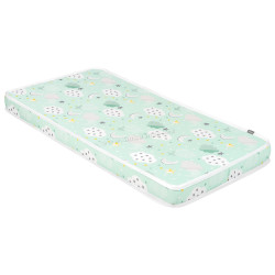 Saltea pentru copii Kikka Boo Fantasia Clouds Mint 120x60 (9cm)