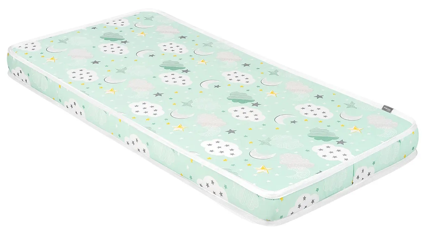 Saltea pentru copii Kikka Boo Fantasia Clouds Mint 120x60 (9cm)