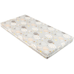 Saltea pentru copii Kikka Boo Fantasia Plus Clouds Grey 120x60 (6cm)