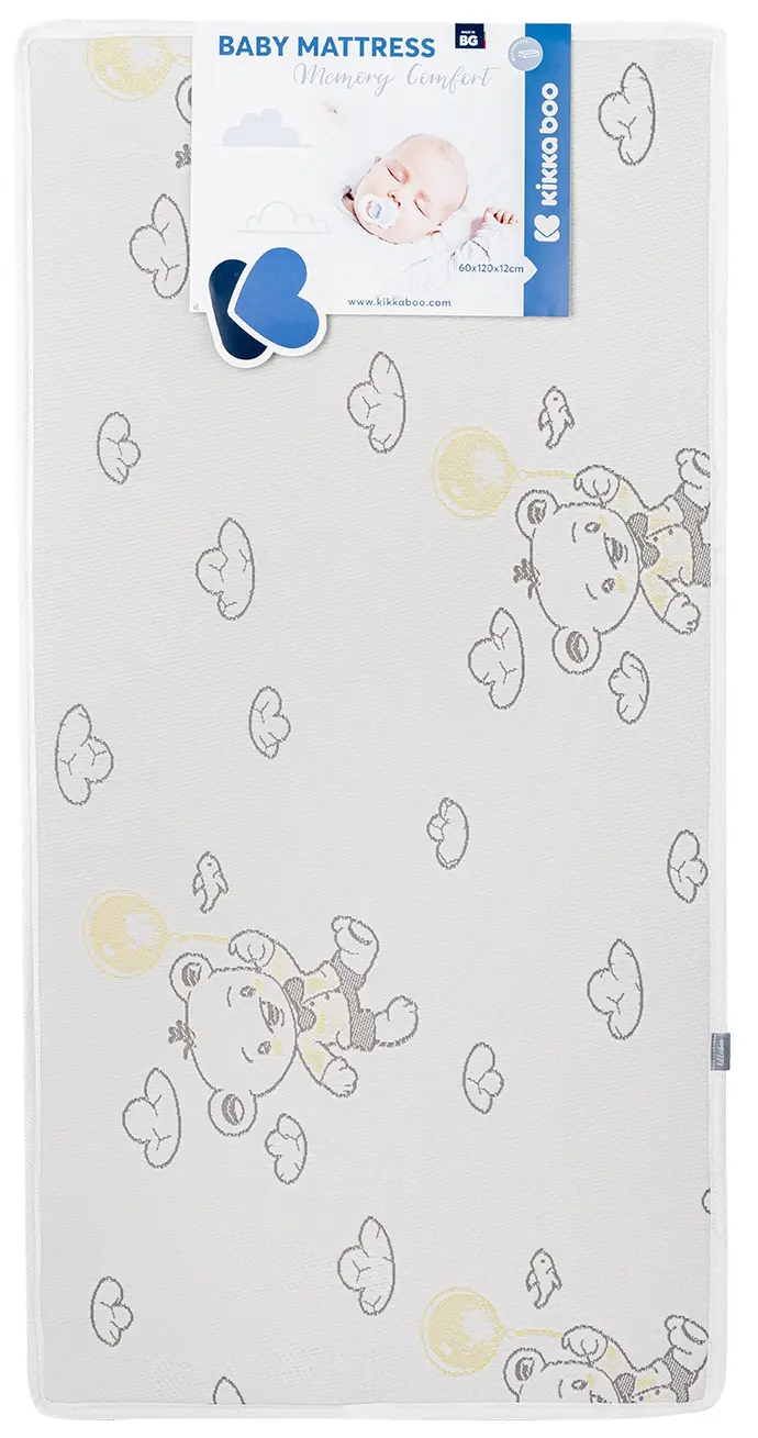Детский матрас Kikka Boo Memory Comfort Bear Grey 120x60 (12см) - 2