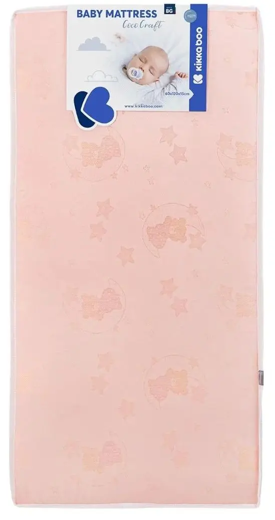 Saltea pentru copii Kikka Boo CocoCraft Bear Pink 60x120 (15 cm) - 2