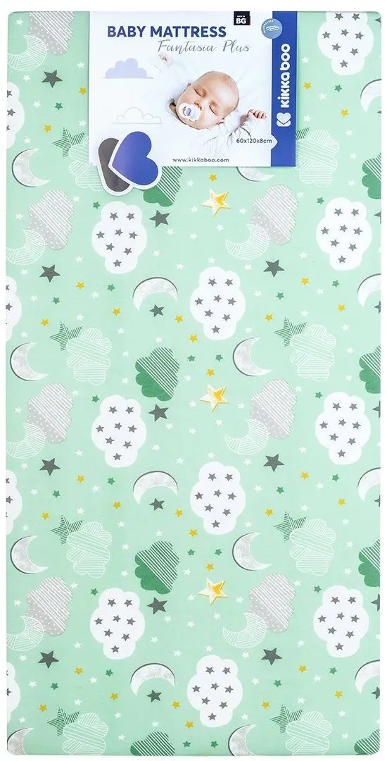 Матрас детский Kikka Boo Fantasia Plus 60x120 cm (Clouds Mint)