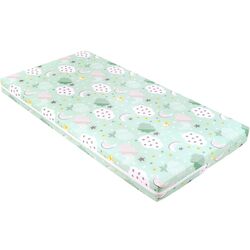Saltea pentru copii Kikka Boo Fantasia Plus 60x120 cm (Clouds Mint)