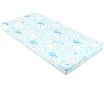 Saltea pentru copii Kikka Boo Fantasia Plus Clouds Blue 60x120 (6 cm)