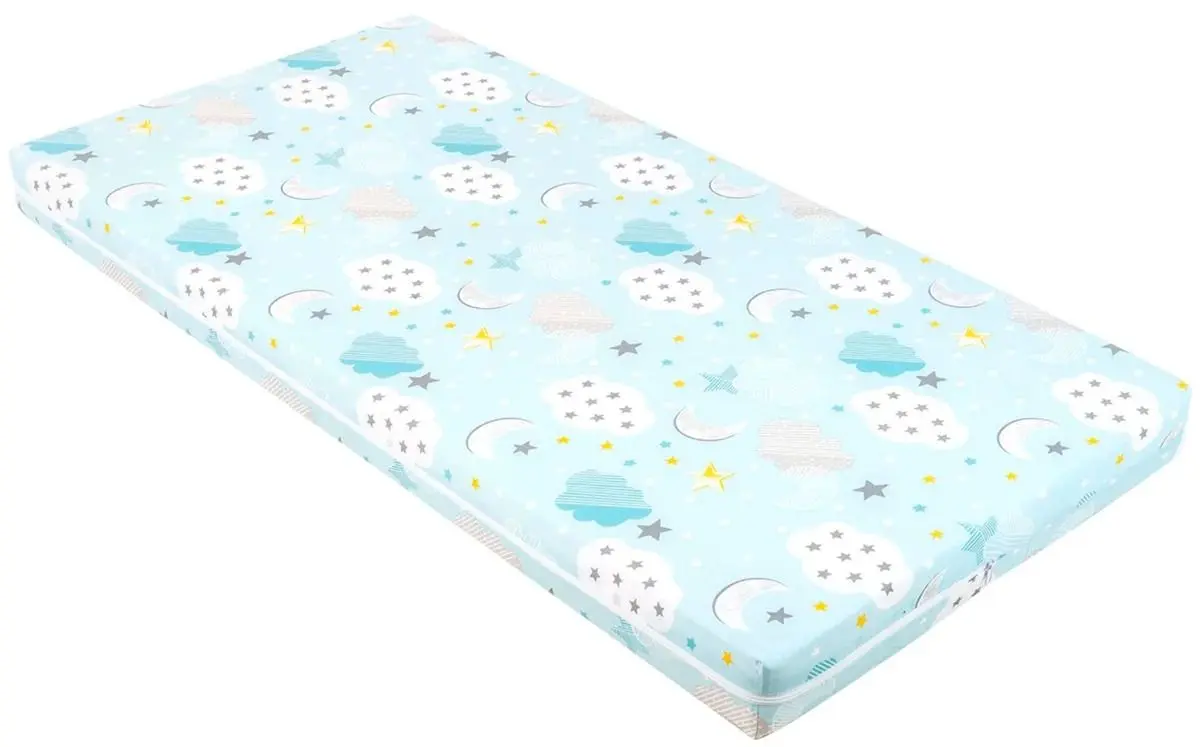 Saltea pentru copii Kikka Boo Fantasia Plus Clouds Blue 60x120 (6 cm)