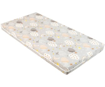 Saltea pentru copii Kikka Boo Fantasia Plus Clouds Grey 60x120 (8 cm)