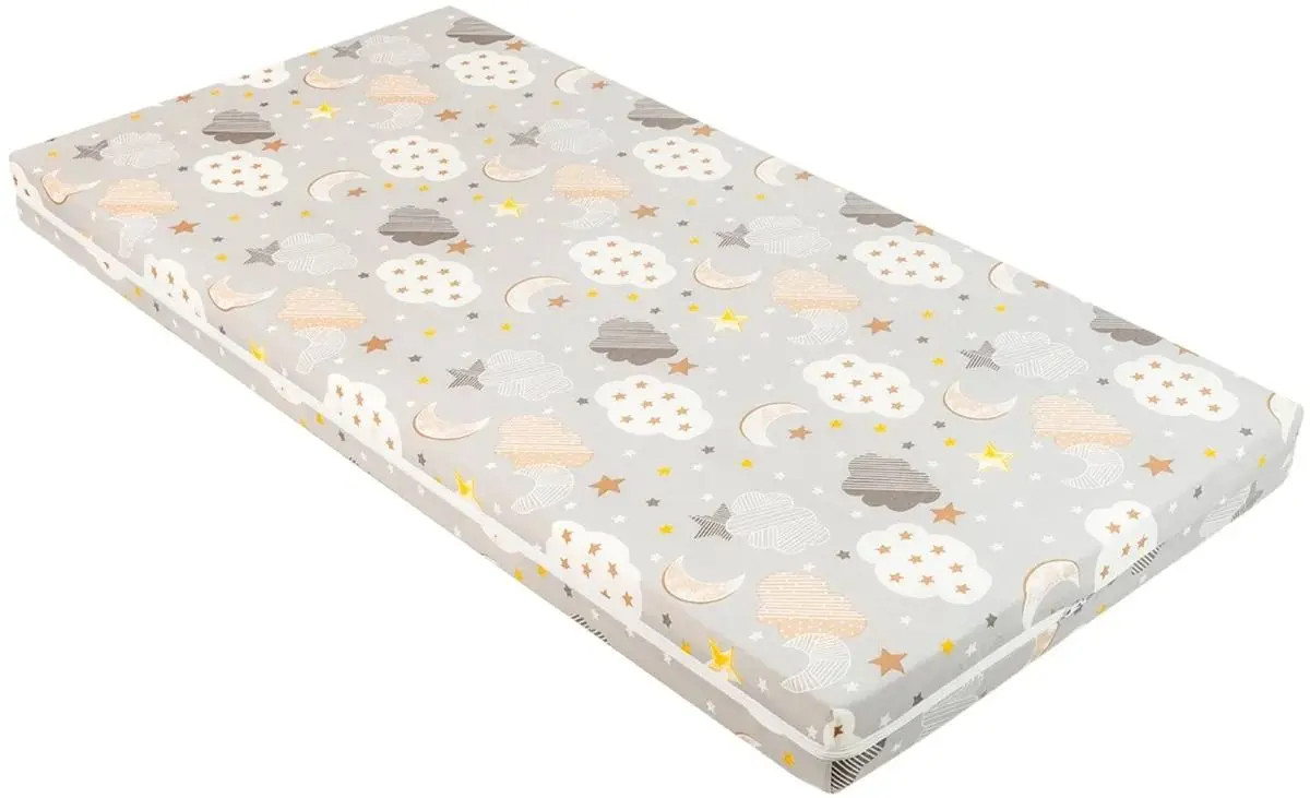 Saltea pentru copii Kikka Boo Fantasia Plus Clouds Grey 60x120 (8 cm)