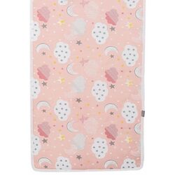 Saltea pentru copii Kikka Boo Fantasia Plus Clouds Peach 60x120 (6 cm) Thumb