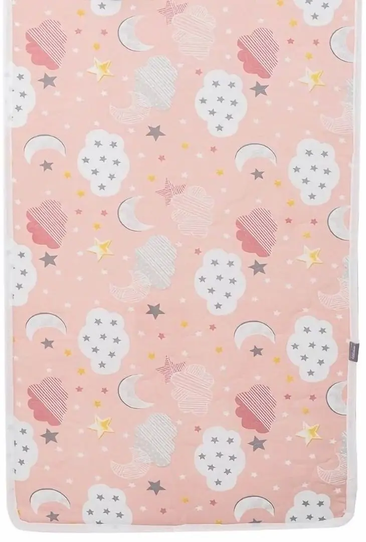 Saltea pentru copii Kikka Boo Fantasia Plus Clouds Peach 60x120 (6 cm)