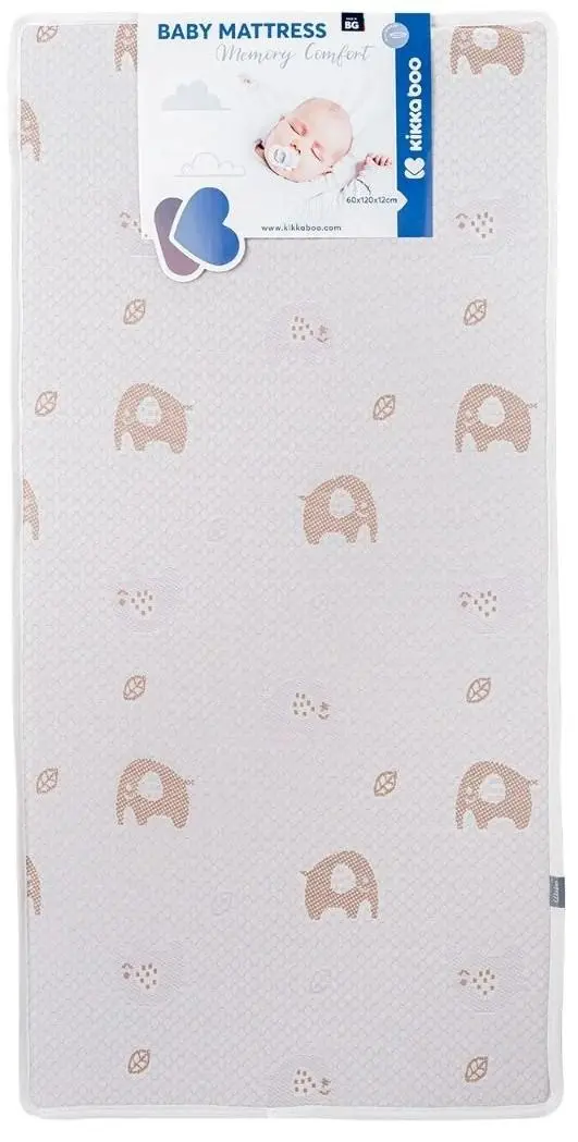 Матрас детский Kikka Boo Memory Comfor Elephants Pink 60x120 (12 см) - 2