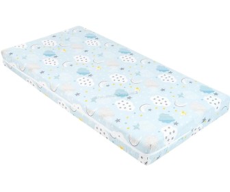 Saltea pentru copii Kikka Boo Siesta Clouds Blue 60x120 (10 cm)