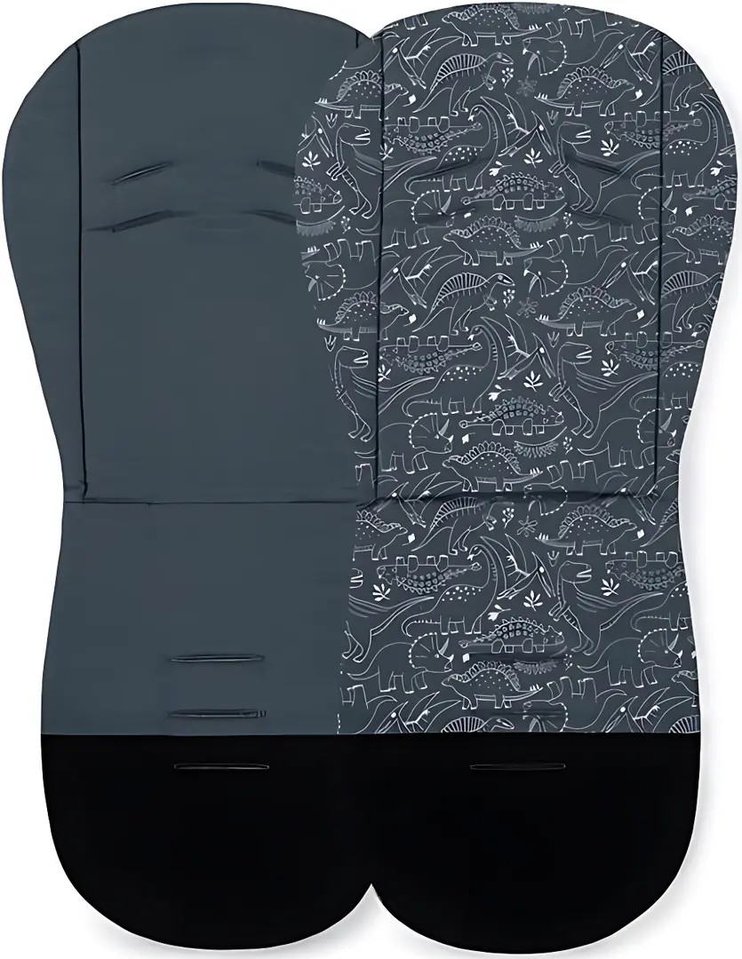 Saltea pentru carucior Petite&Mars Foamy Anthracite Dino (Grey)