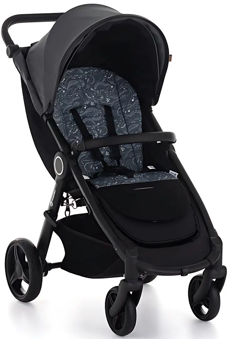 Saltea pentru carucior Petite&Mars Foamy Anthracite Dino (Grey)