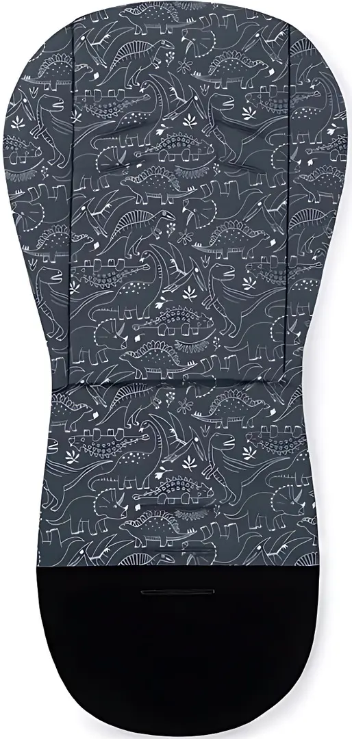 Saltea pentru carucior Petite&Mars Foamy Anthracite Dino (Grey)