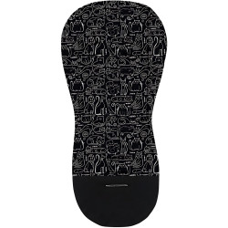Saltea pentru carucior Petite&Mars Foamy Black Cats (Black)