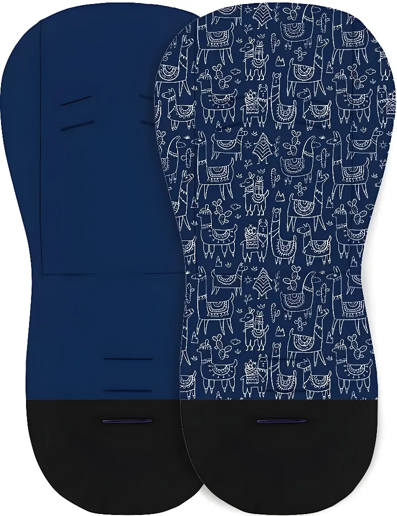 Saltea pentru carucior Petite&Mars Foamy Blue Lama (Blue/Black)