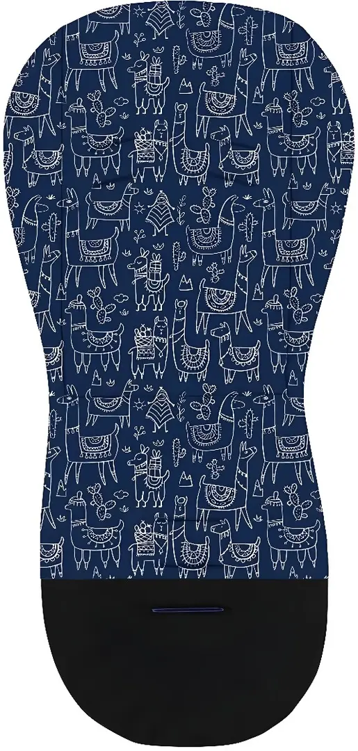 Saltea pentru carucior Petite&Mars Foamy Blue Lama (Blue/Black)