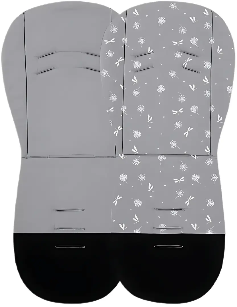 Saltea pentru carucior Petite&Mars Foamy Grey Dragonfly (Grey/Black)