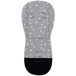 Saltea pentru carucior Petite&Mars Foamy Grey Dragonfly (Grey/Black)
