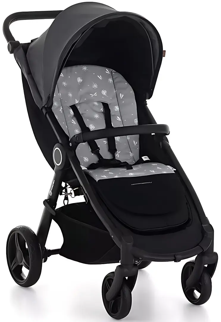 Saltea pentru carucior Petite&Mars Foamy Grey Dragonfly (Grey/Black)