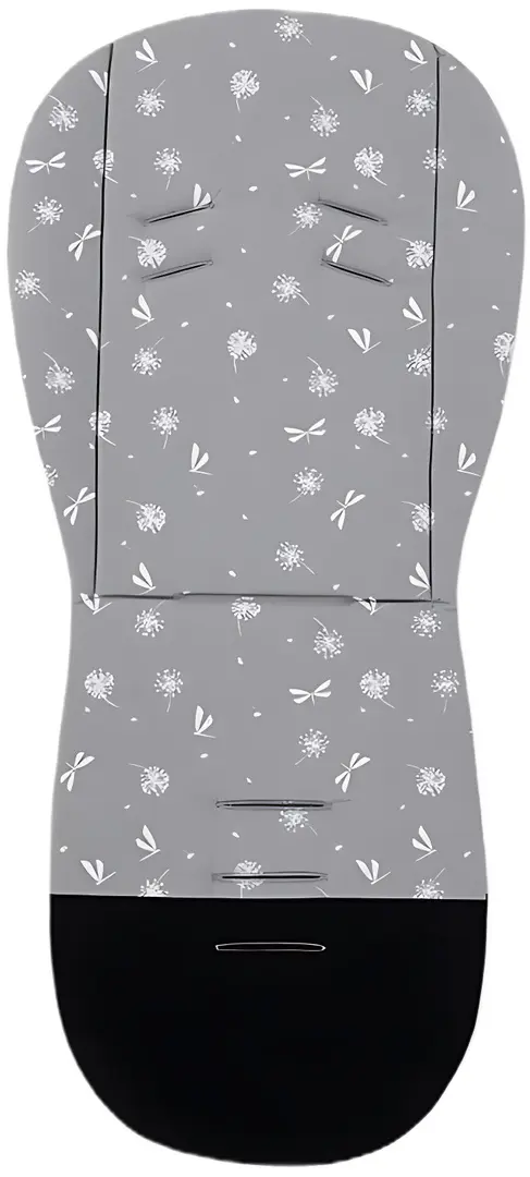 Saltea pentru carucior Petite&Mars Foamy Grey Dragonfly (Grey/Black)