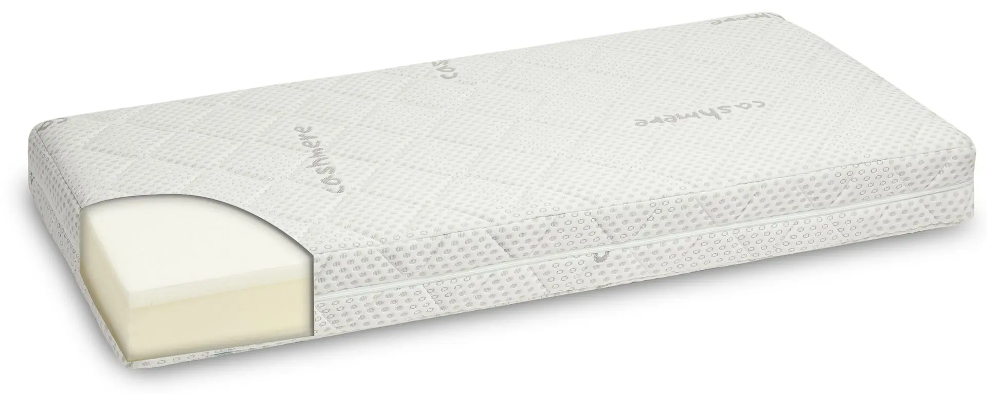 Saltea pentru copii Sensillo Visco HR Cashmere 120x60 (White) - 2