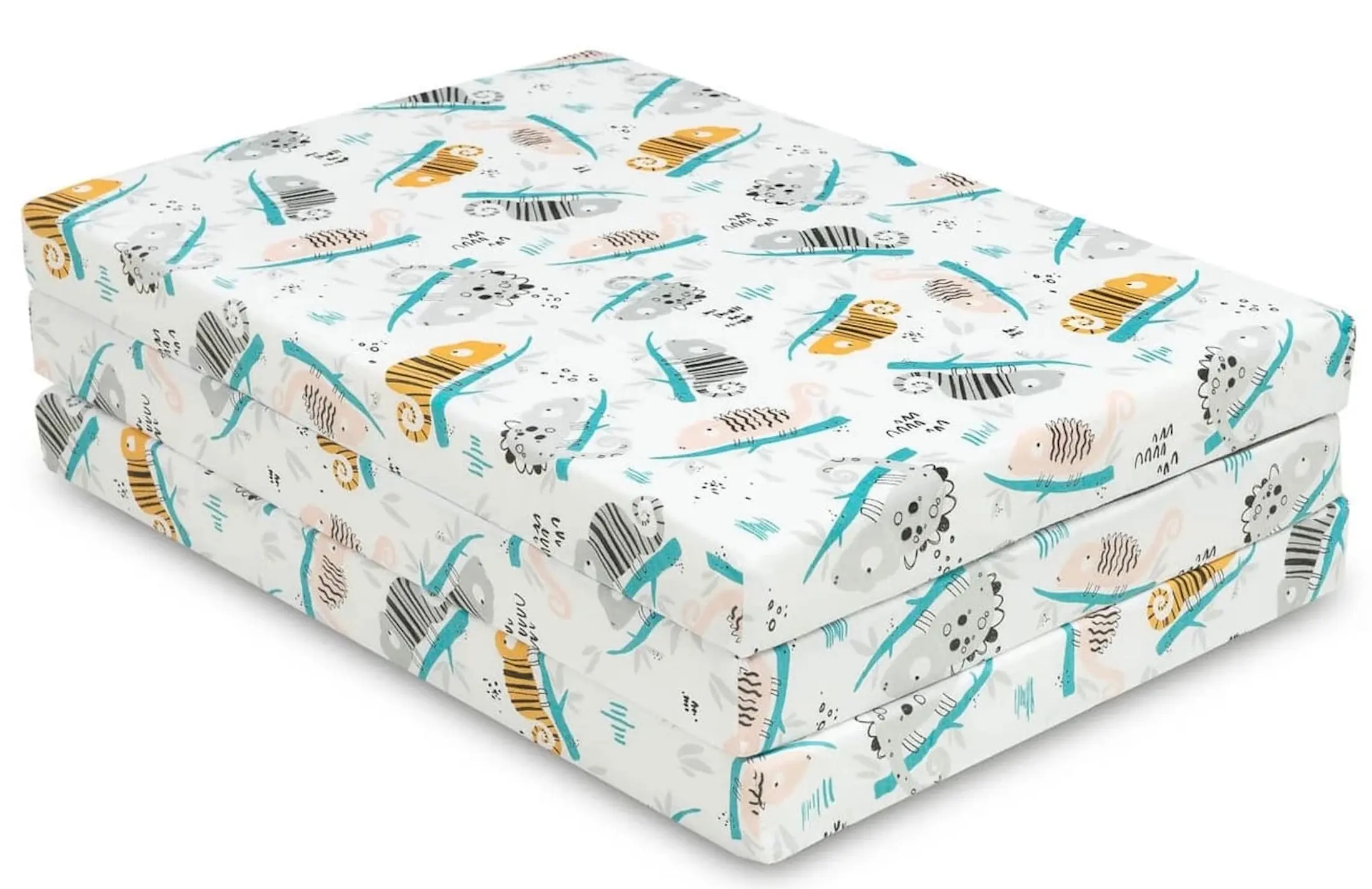 Детский складной матрас Sensillo Tourist Chameleon 120x60 (5см) - 3
