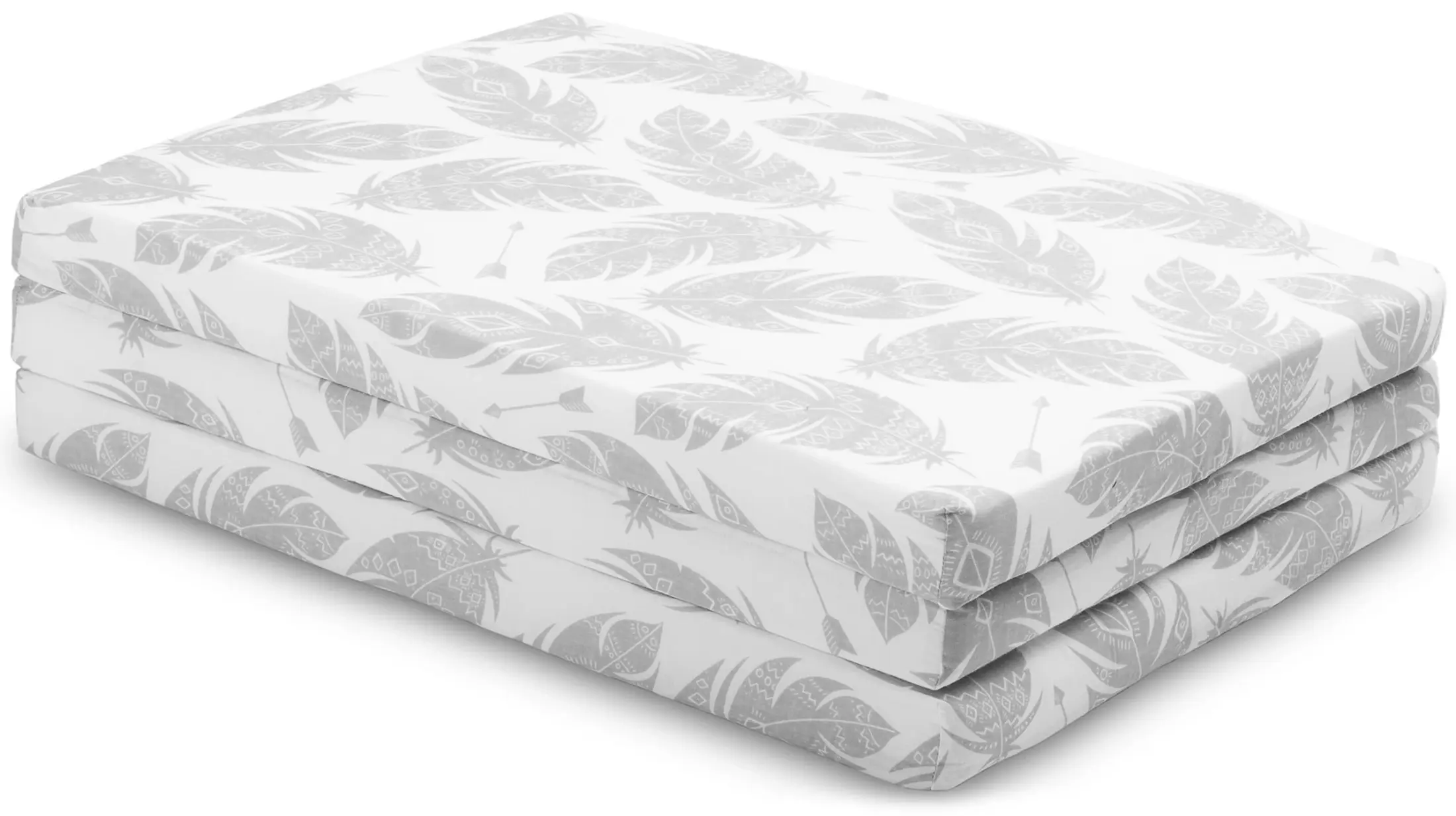 Детский складной матрас Sensillo Tourist Feathers 120x60 (5см) - 4