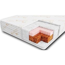 Saltea pentru copii Veres Latex + Memory Organic 51.6.01 60x120 (10cm)