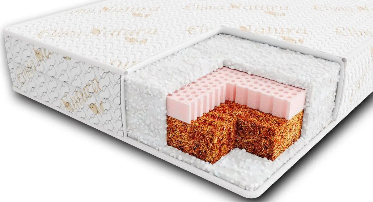 Saltea pentru copii Veres Latex + Memory Organic 51.6.01 60x120 (10cm)