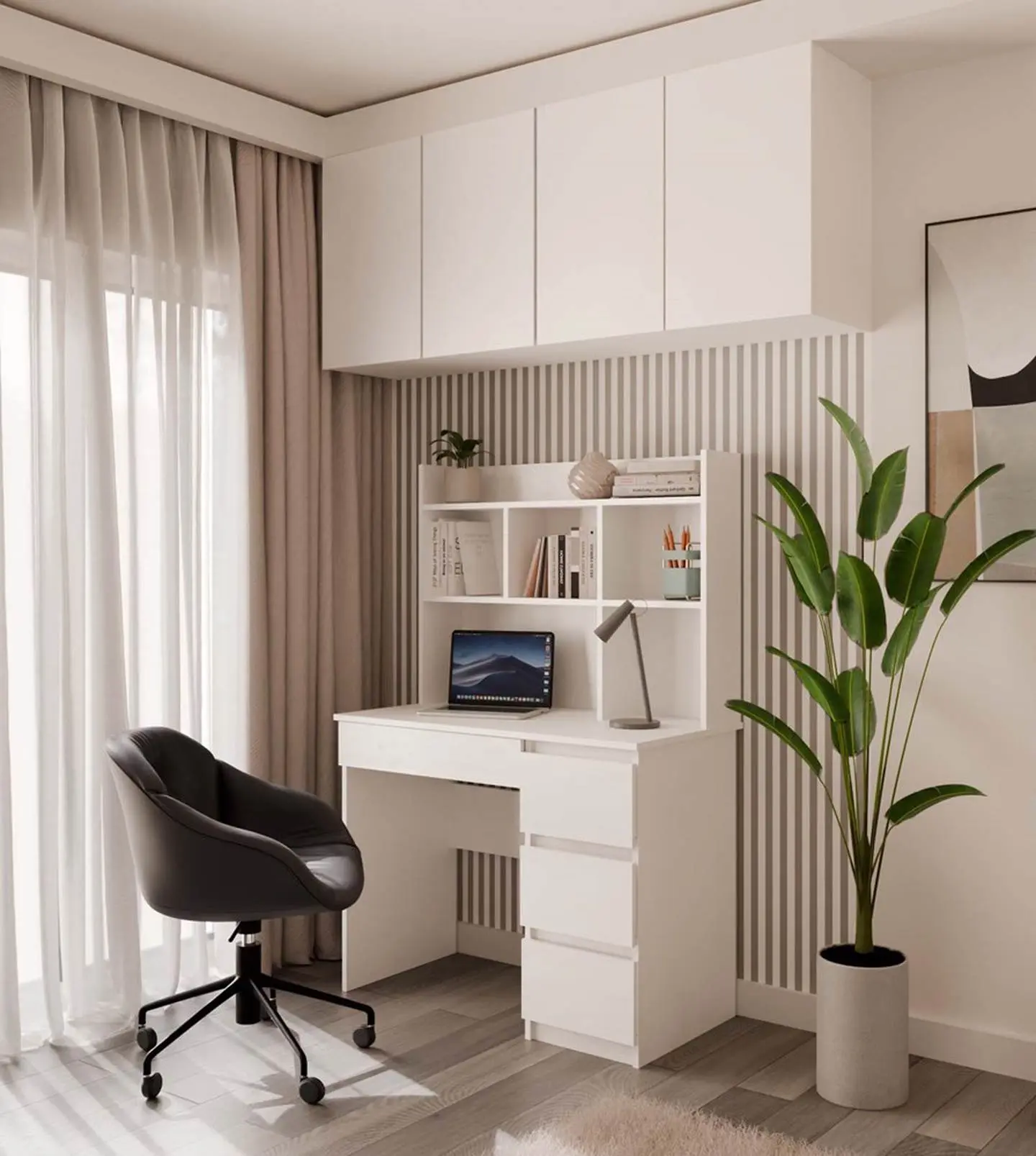 Dulap suprapus TopEshop 100cm (White Matte) - 6