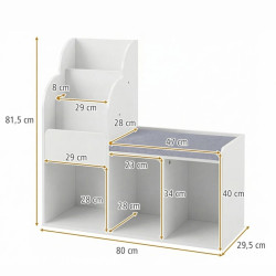 Стеллаж Costway HY10513WH (White) Thumb