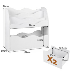 Стеллаж Costway HY10553WH (White) Thumb