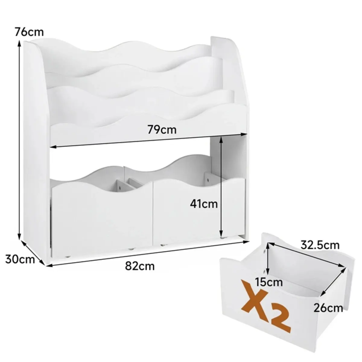 Стеллаж Costway HY10553WH (White) - 3
