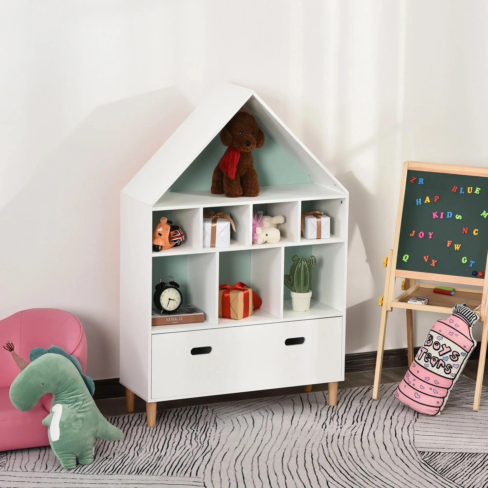 Стеллаж для игрушек Homcom 311-010 (White) - 12