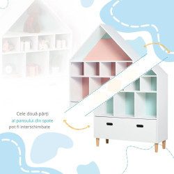Стеллаж для игрушек Homcom 311-010 (White) Thumb