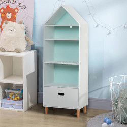 Стеллаж Homcom 311-011 (White/Blue/Pink)