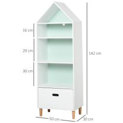 Стеллаж Homcom 311-011 (White/Blue/Pink) Thumb