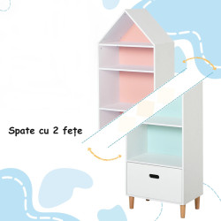 Стеллаж Homcom 311-011 (White/Blue/Pink) Thumb