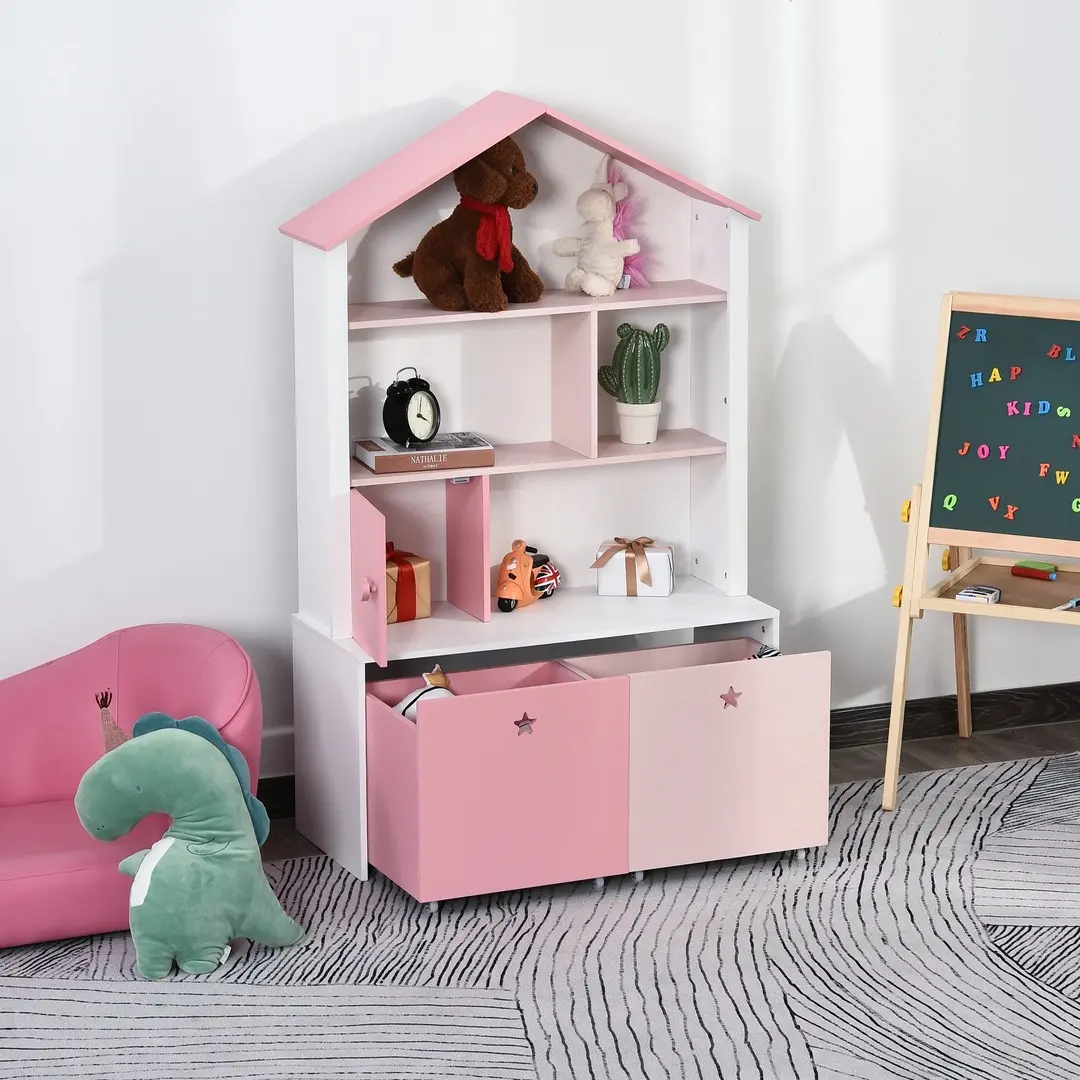 Стеллаж Homcom 311-012 (Pink/White)