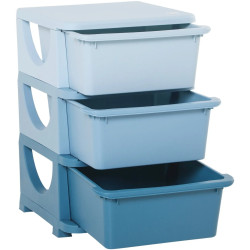 Tumba-organizator de jucarii Homcom 311-023BU (Blue) Thumb