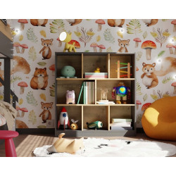 Etajera TopEshop Fiesta 8P (Anthracite/Artisan Oak)