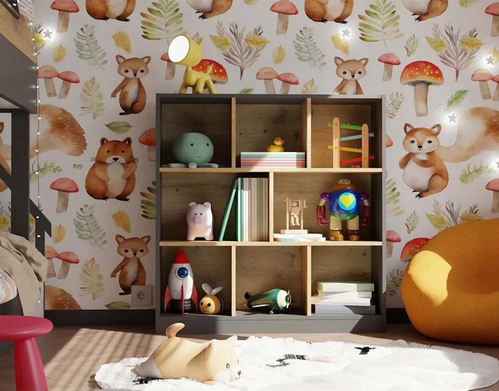 Etajera TopEshop Fiesta 8P (Anthracite/Artisan Oak)